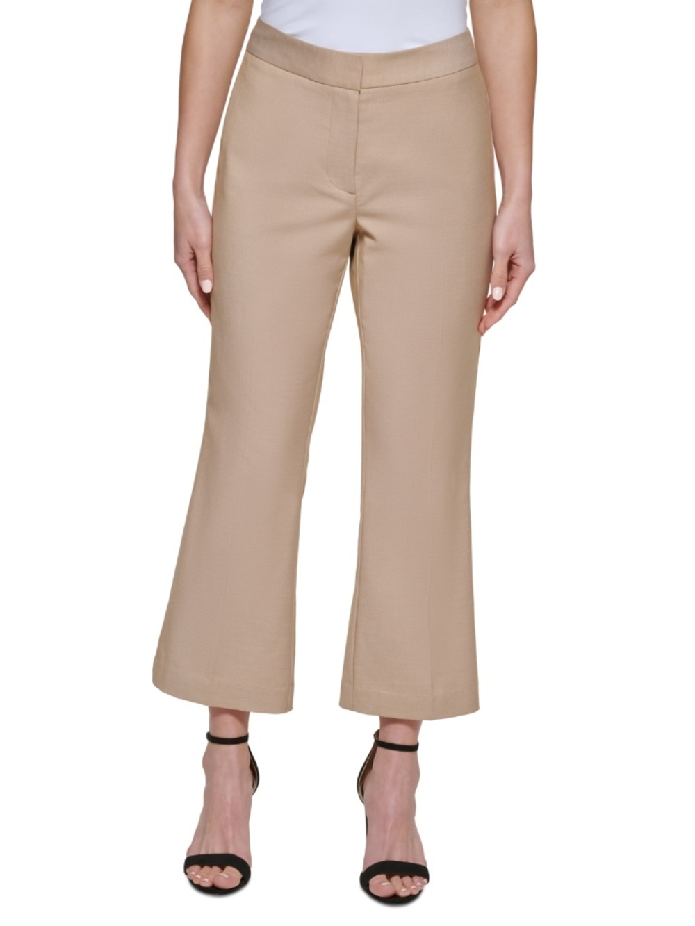 Dkny Petite Cropped Wide-Leg Pants 10p